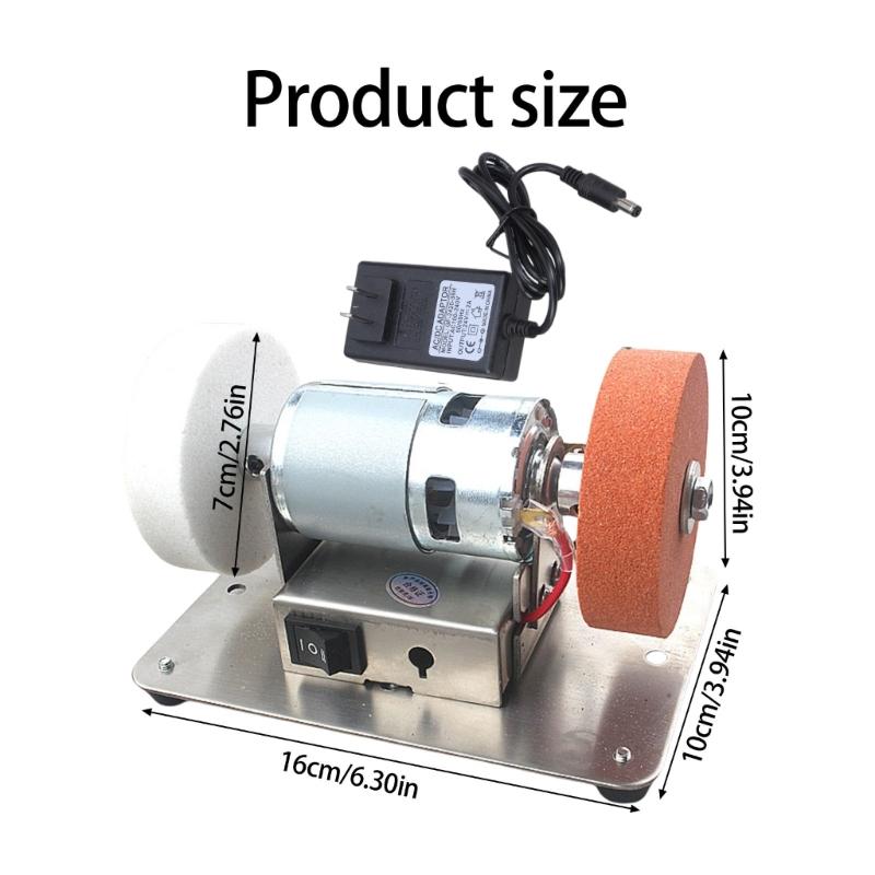 6000rpm Adjustable 100W Electric Benchtop Belt Sander For Metal Woodworking Polishing Tool Sharpening Projects