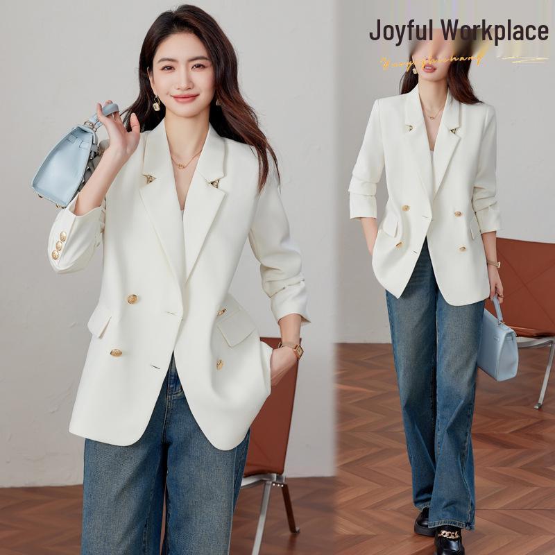 

Women s High-End Wrinkle-Free Suit Jacket - Spring 2025 Professional Slimming Blazer M