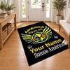 Club America Custom Name Personalized Rug Non‑Slip Doormat Floor Carpet Housewarming Birthday Gift for Family Friends