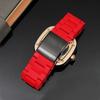 Silikonový nerezový řemínek k hodinkám pro Diesel Watch Strap DZ7396 DZ7370 DZ4289 DZ7070 DZ7395 Pánský gumový vodotěsný náramek 28mm