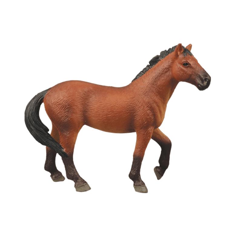 Cross-Border Quarter Horse White Pony Model Toy with Scene Accessories for Early Education