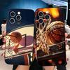 Basketball Basket Sports Soft Phone Case for iPhone 16 16E 17 Air 15 Pro Max 14 Plus 13 Mini 11 12 7 Black Cover Back Shell