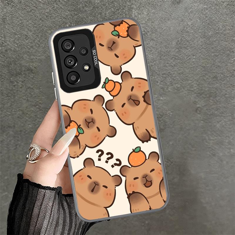 Lustige Capybara Cartoon Niedliche Weiche Handyhülle für Samsung A17 A16 A15 A14 A13 A57 A56 A55 A54 A53 A37 A36 A35 A34 A33 A26 A25 A24