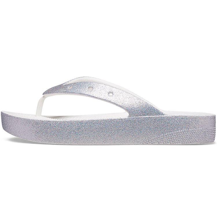 Crocs Classic Cloud Shine Anti-Rubbing Flip Flops Women Footwear White 207830-100 39-40