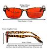 Shinu Red Orange Lens Blue Light Glasses Night Vision Driving Glasses Anti-Eye Fatigue Ideal For Screen Use Computer Reading