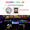 18 in 1 Car Ambient Light 64 Color Acrylic Strips 110cm 90cm 75cm 35cm 20cm Full Colors RGB Car Interior Bluetooth App Control
