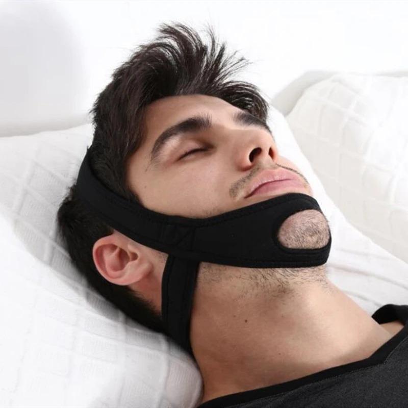 New Neoprene Anti Snore Chin Strap Adjustable Sleep Support Belt Stop Snoring Jaw Solution Apnea Care Tool