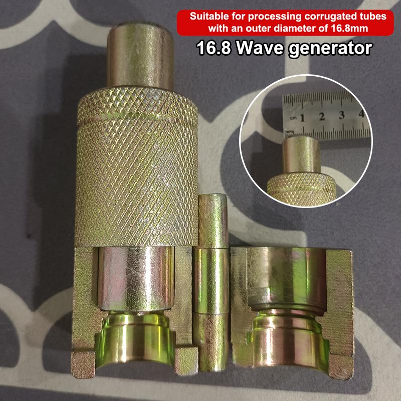 

Обработка гофрированной трубы из нержавеющей стали 304. Инструмент для изготовления интерфейса гофрированных сильфонов с плоскими волнами. Инструмент для изготовления интерфейса гофрированной трубы. 16.8mm