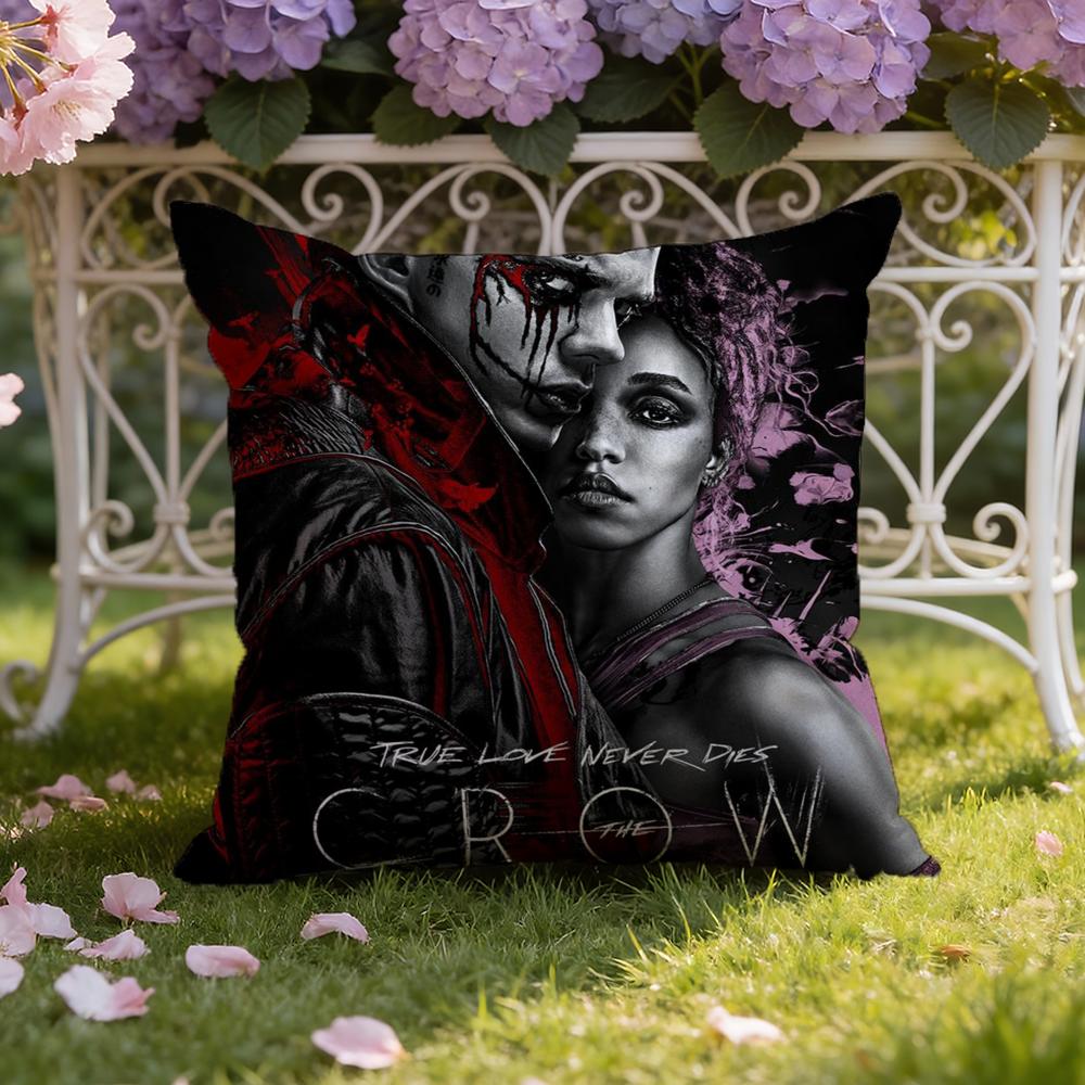 R-Raven C-Crow Movie Cushion Cover Home & Car Dual-Scene Pillow Cover: Reversible for Premium Comfort