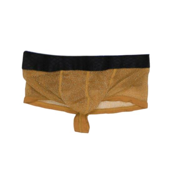 Men Boxer Underwear Low-rise Perspective Thin Shorts Panties Patchwork Color U-convex Wide Waistband Underwear