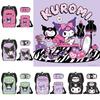 Kuromi Student Backpack Set With Pen Case And Shoulder Bag