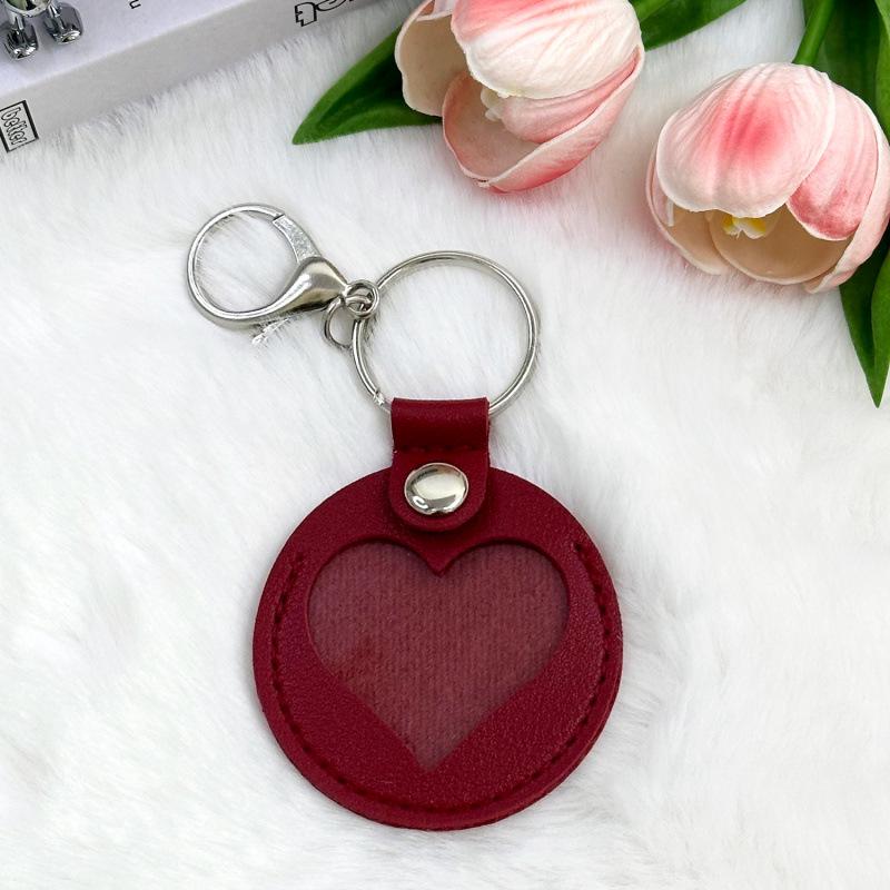 Leather Pet Hair Memorial Keychain Case: Cat & Dog Hair Keepsake Hanger