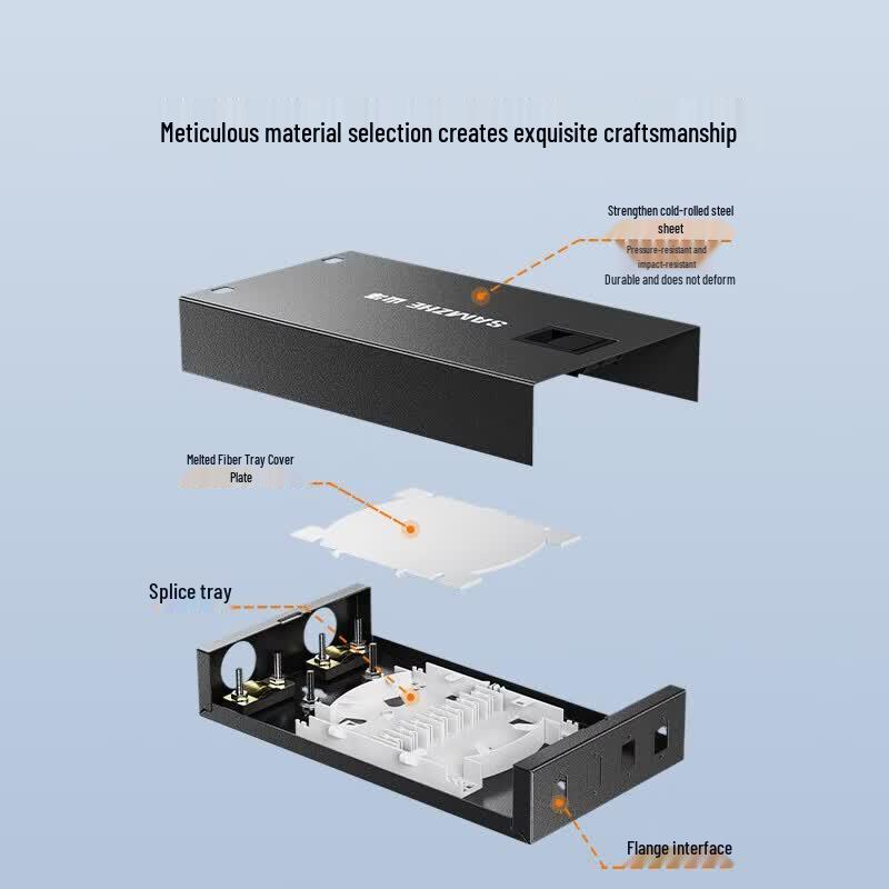 SAMZHE 12-Port LC/SC Universal Fiber Optic Terminal Box