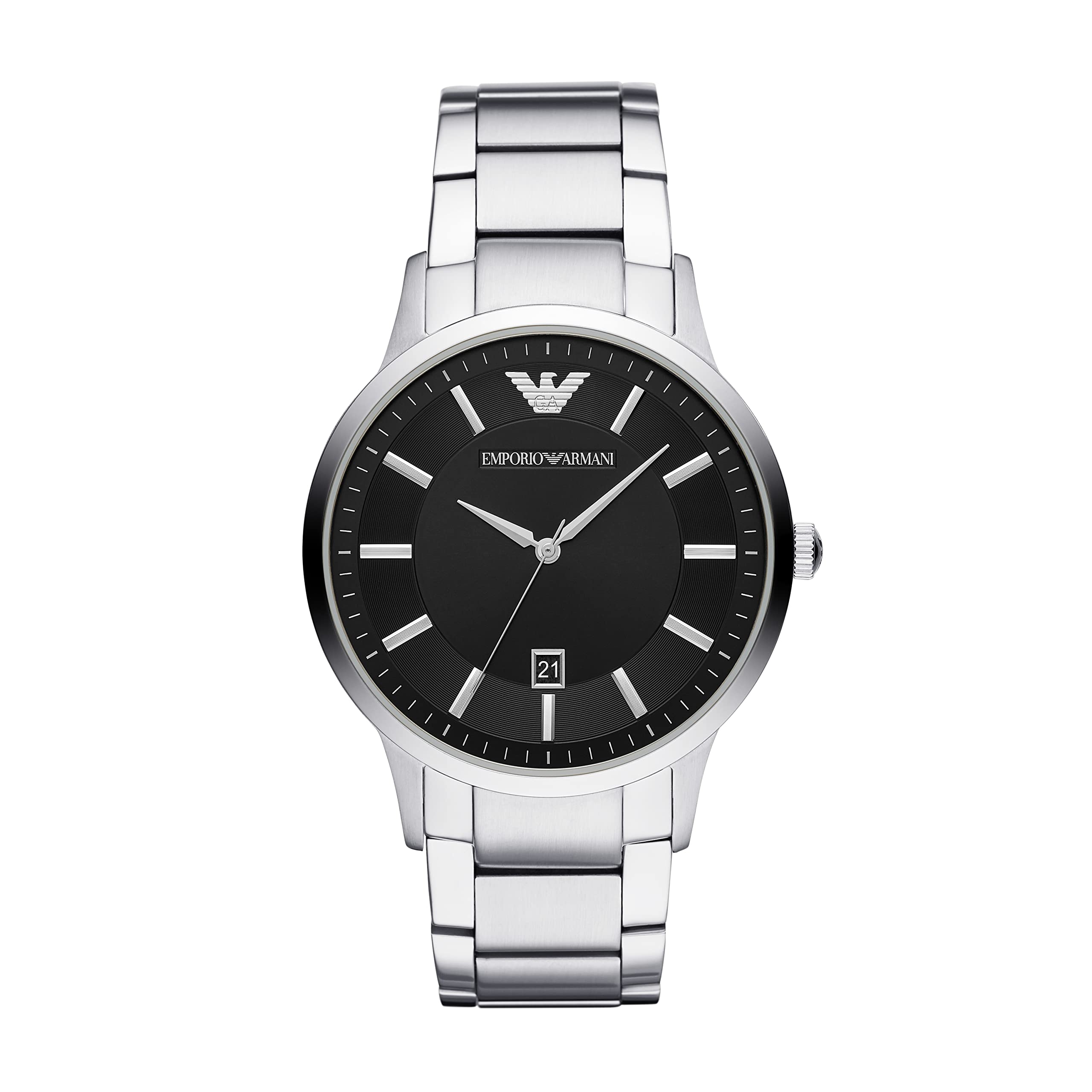 

Emporio Armani AR11181 Men s Silver Watch, Officially Imported