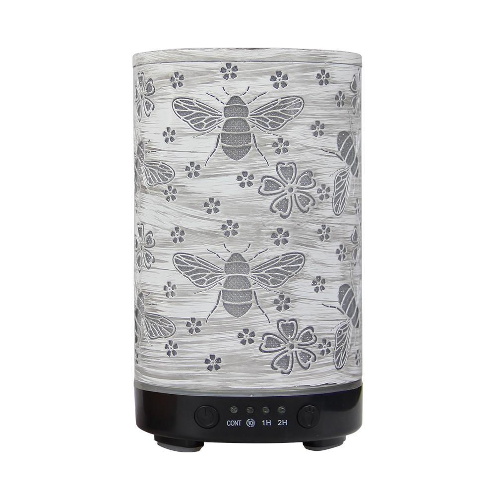 Timing Function Essential Oil Diffuser 100ml Scent Diffuser Hollow Dragonfly Bee Ultrasonic Air Humidifier Iron Aroma Diffuser
