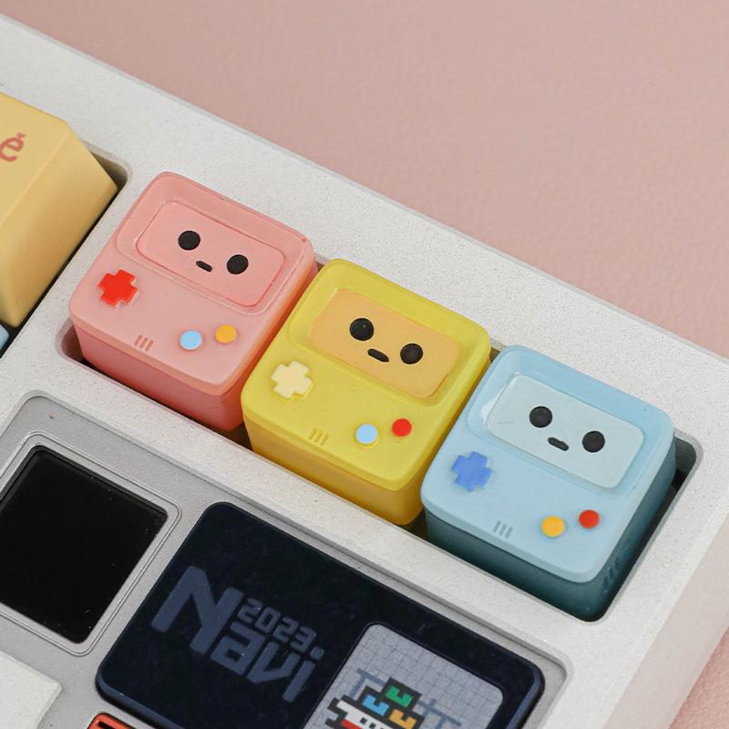 1Pcs Kawaii Esc Replacement Keycap Single Resin Retro Game Console Translucent Keycaps Arcade Mechanical Keyboard Accessory