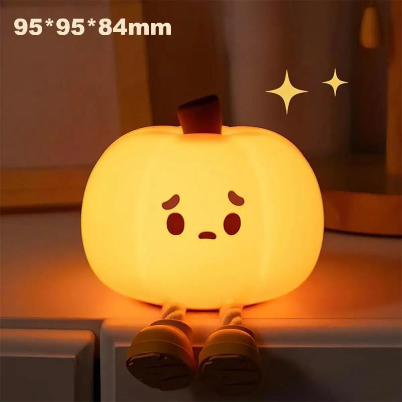 Silikonowa lampka nocna w kształcie kreskówkowego zwierzątka, ładowalna lampka LED na stolik nocny, dotykowo ściemniana, lampka atmosferyczna do ściskania dla dziecięcej sypialni, dekoracja do pokoju dziecięcego