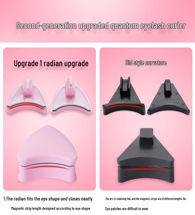 Magnetic Eyelash Curler Set: Glue-Free, Soft Magnetic False Lashes with Stainless Steel Clip.