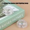 2pcs Doll House Accessory Lighting Lamp with Simple Design and Gentle Glowing Light for Kids Safe Creative Playtimes Fun