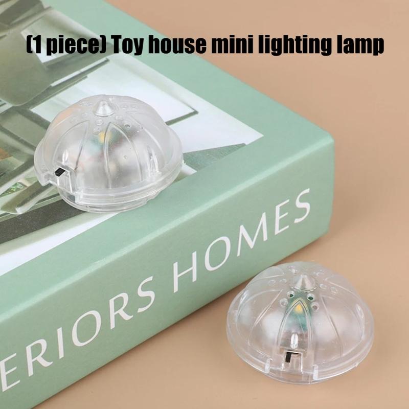 2pcs Doll House Accessory Lighting Lamp with Simple Design and Gentle Glowing Light for Kids Safe Creative Playtimes Fun