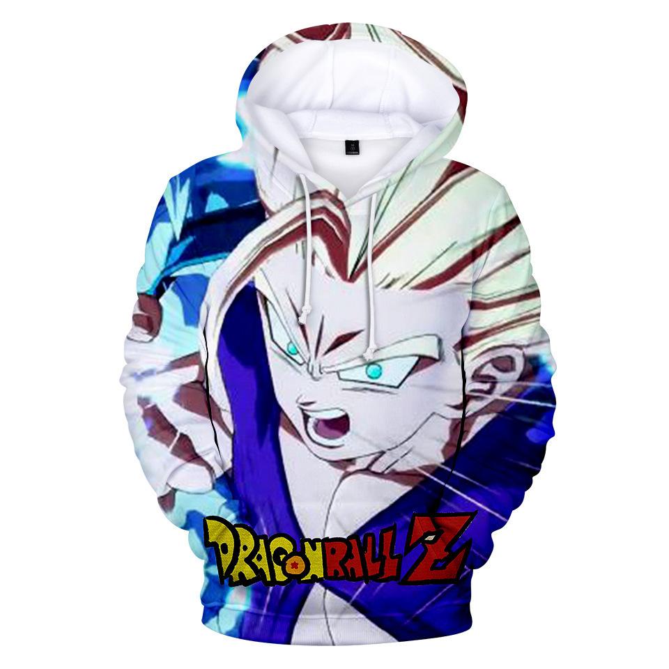 10 Colors Men Women Anime Hoodies New Streetwear Harajuku Casual DRAGON BALL Z Cartoon Printed Hooded Pullover Sweatshirts