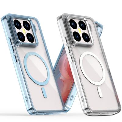 Powerful Magnetic Magsafe Ring Metal Lens Buttons Case For Xiaomi 15 Pro Mi 15 Xiaomi 14T Pro 14t Protect Cover