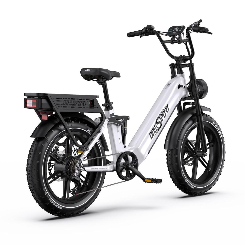 ONESPORT OT08Pro Erwachsenen E-Bike 500W Motor 48V36AH Doppelakku Mountain Offroad Elektrofahrrad 20 Zoll Fat Tire Elektrofahrrad