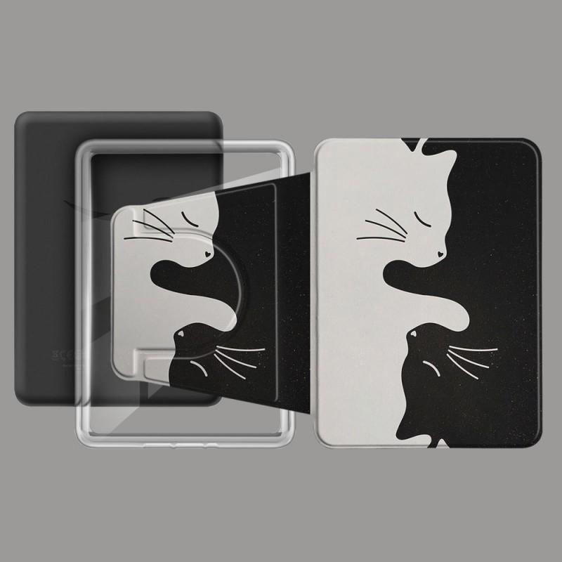 Acrylic Kindle Paperwhite 6 12th Gen Protective Case With Rotating Stand Magnetic Full Cover