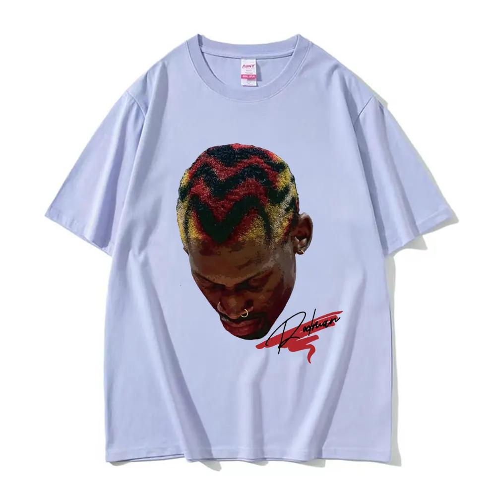 Horké Basketbalové Chlapci Červ Dennis Rodman Grafické Tričko Pánská Hip Hop Móda Punk Streetwear Pánské Letní Oversized Tričko