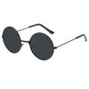 Retro Round Sunglasses Women Men Round Frame Sun Glasses Popular Fishing Leisure Black Driving Eyewear Sunshade Pography