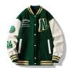 Men's Trendy High Street American Baseball Jacket - Spring/Autumn, Handsome & Casual for Teens