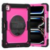 For iPad Pro 13-inch (M4) 2025, Military Grade Shockproof Protector Silicone Cover with Pencil Holder+Handle Shoulder Strap Case