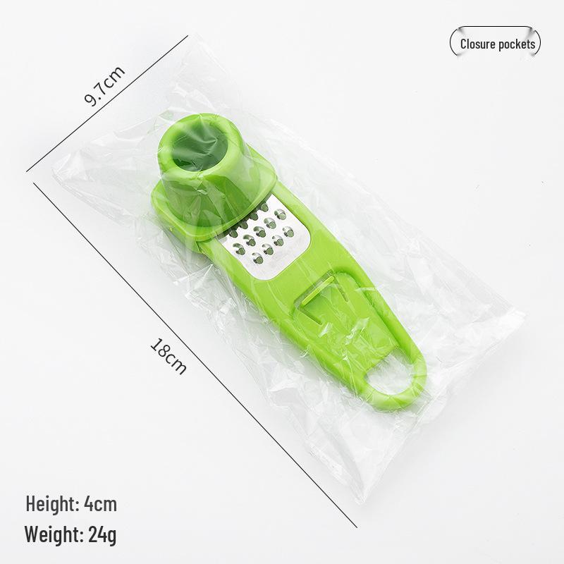 Stainless Steel Manual Garlic Press & Chopper - Kitchen Tool