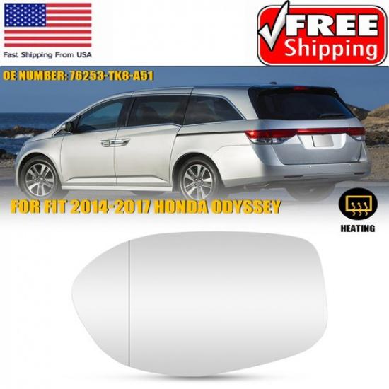НОВЫЙ Для 2014-2017 Honda Odyssey Зеркало с подогревом Боковое стекло со стороны водителя с подложкой США