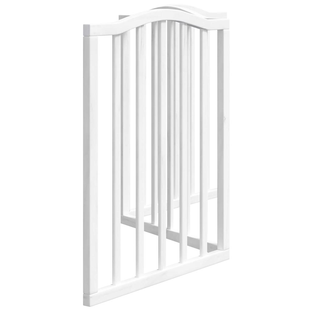 Vidaxl Cancello Pieghevole di Sicurezza per Cani, 3 Pannelli, Bianco, 150 cm