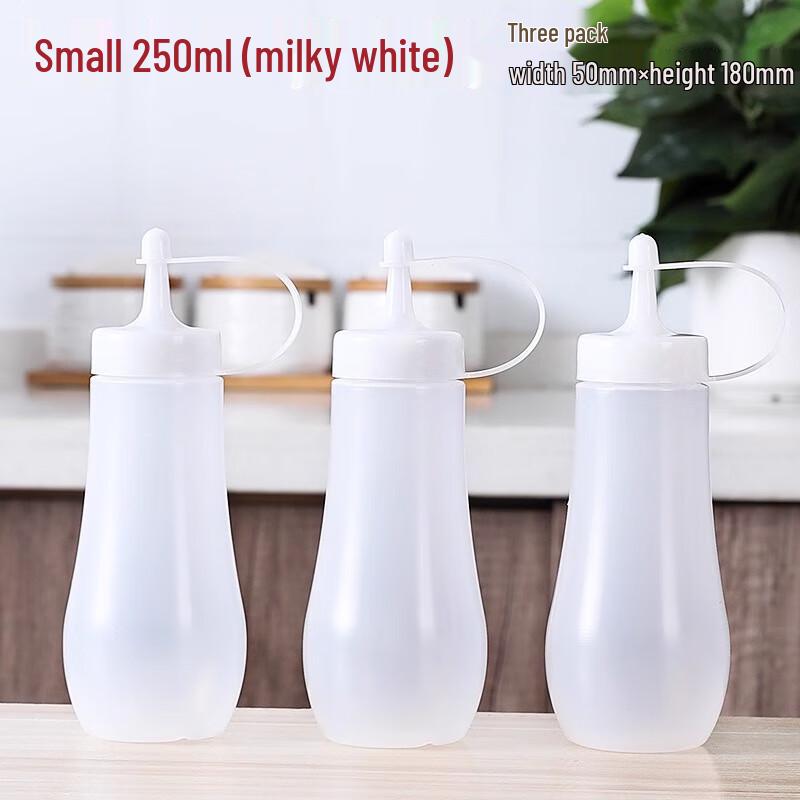 Plastic Squeeze Condiment Bottle 3-Pack 250ml