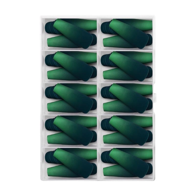 

120 Pcs Press On Nails Gradient False Nails Long Coffin Full Cover Stick on Nails Artificial Nails Manicures Supplies 1