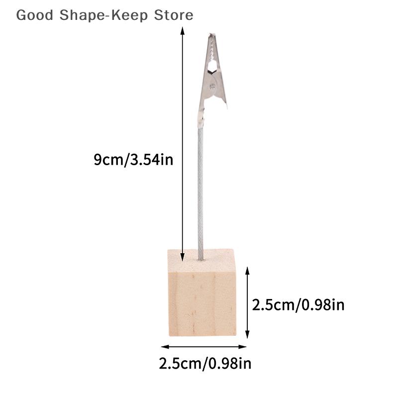 Portable Wooden Desktop Holder for Perfume Essential Oils Tester Paper Strip Aromatherapy Place Card Clips