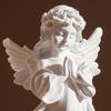 Cute Resin Praying Angel Figurine European Style Fairy Prayer Angel Shelf Sculpture Desktop Ornament