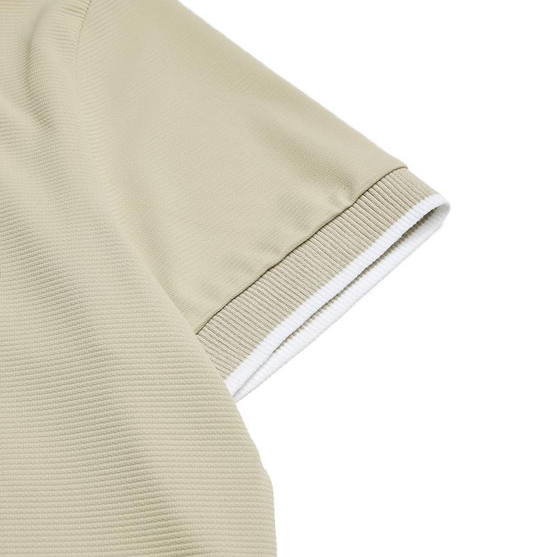FILA Golf Series Simple Fashion Sports Comfortable Short Sleeve Polo Shirt Women tops Millet-Beige A11W615105FBG