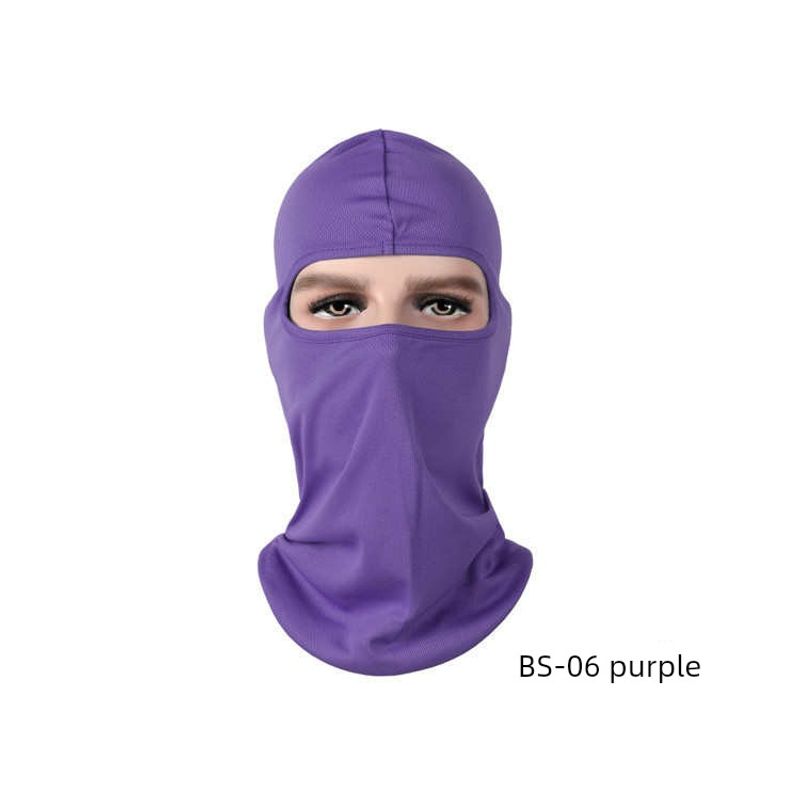 

Головной убор Ветрозащитная маска Спортивная маска Велоспорт Лыжи Мотоцикл Ветрозащита, Защита от солнца и Защита от холода Зимнее снаряжение Тренировки BS-06 purple One size
