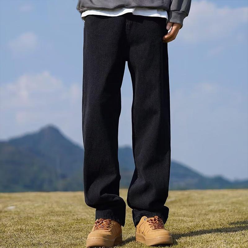 

Мужские джинсы прямого кроя из выстиранного денима Dingfengbaoluo HM9903 3XL