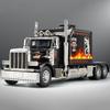 1/24 Peterbilt 389 Tractors Truck Alloy Toy Car Model Wheel Steering Sound and Light Children's Toy Collectibles Birthday Gift