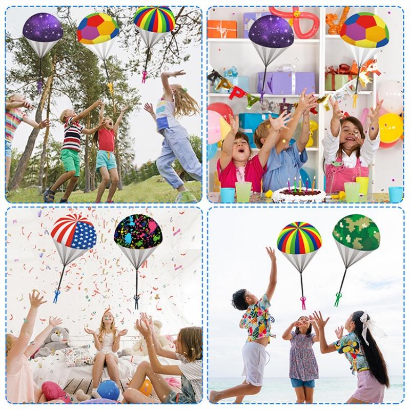 5pcs/lot Hand Throw Parachute Army Man Flying Toys for Kids Tangle Free Throwing Toy Parachute kids Outdoor Easter Chrismas Toys