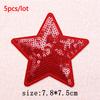 5Pcs/Lot Glitter Butterfly Bow Iron on Patches - Embroidered Patches on Clothes Bags Hats Jackets Decor