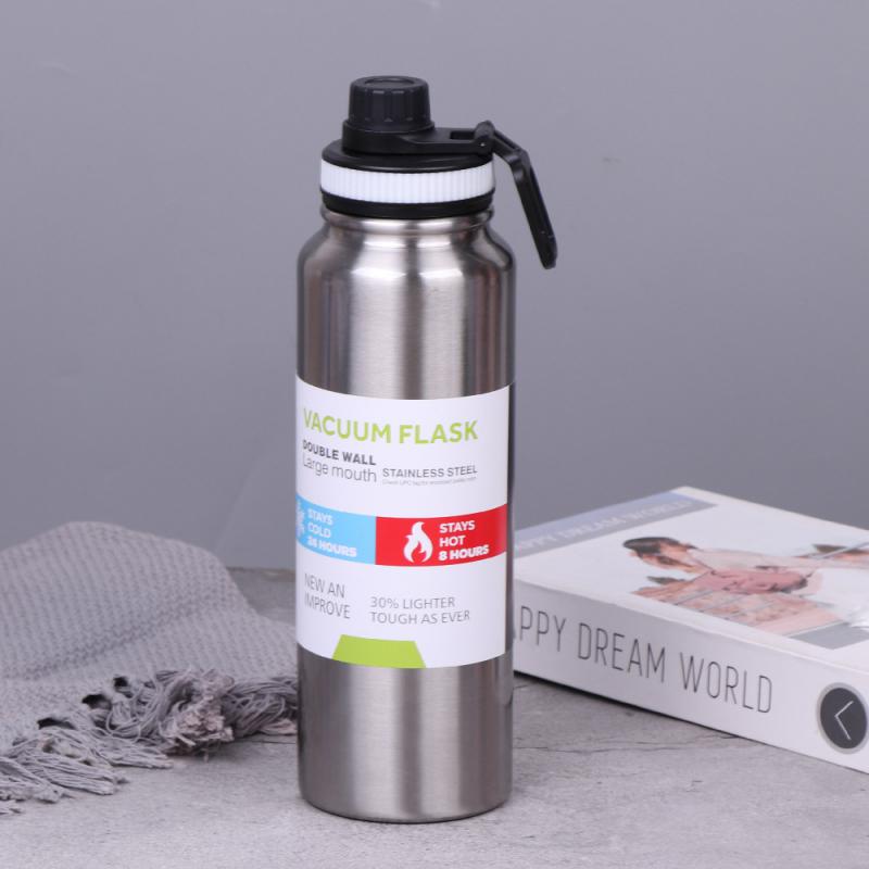 800ML 1000ML Outdoor Thermos Waterkoker Waterfles met Thee Filter 304 Roestvrij Staal Thermische Beker Lekvrije Fles Sport