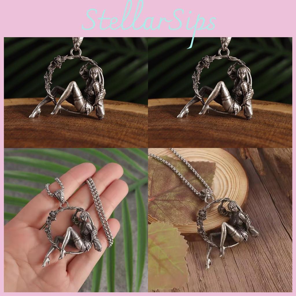 Unique Vintage Inspired Gothic Alloy Necklace With Geometric Design For Stylish Holidays