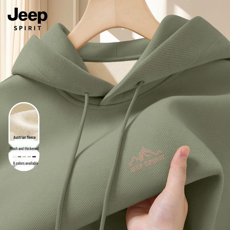 JEEP SPIRIT Men's Fleece-Lined Hoodie