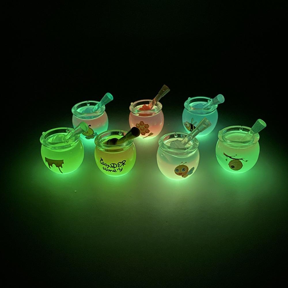 8pcs Creative Mini Luminous Ornament Glowing Pendant Accessories  Doll House Decor