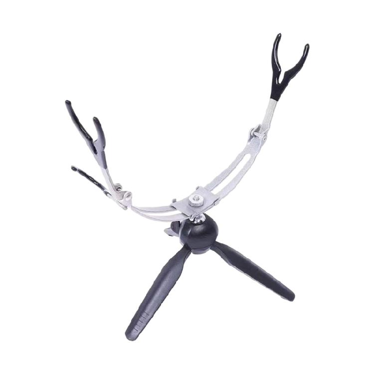

User Friendly Metal Ice Fishing Rod Holder for Expert and Beginner Offering Easy Setups and Support for Two Rod